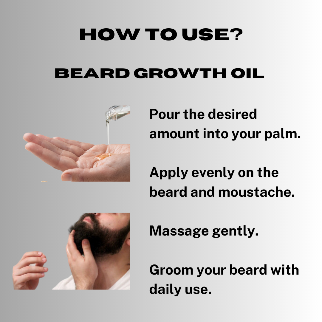 Nesa Premium Beard & Moustache Growth Oil for Men - 30 ML - With Argan Oil - Nourishment, Growth, and Shine