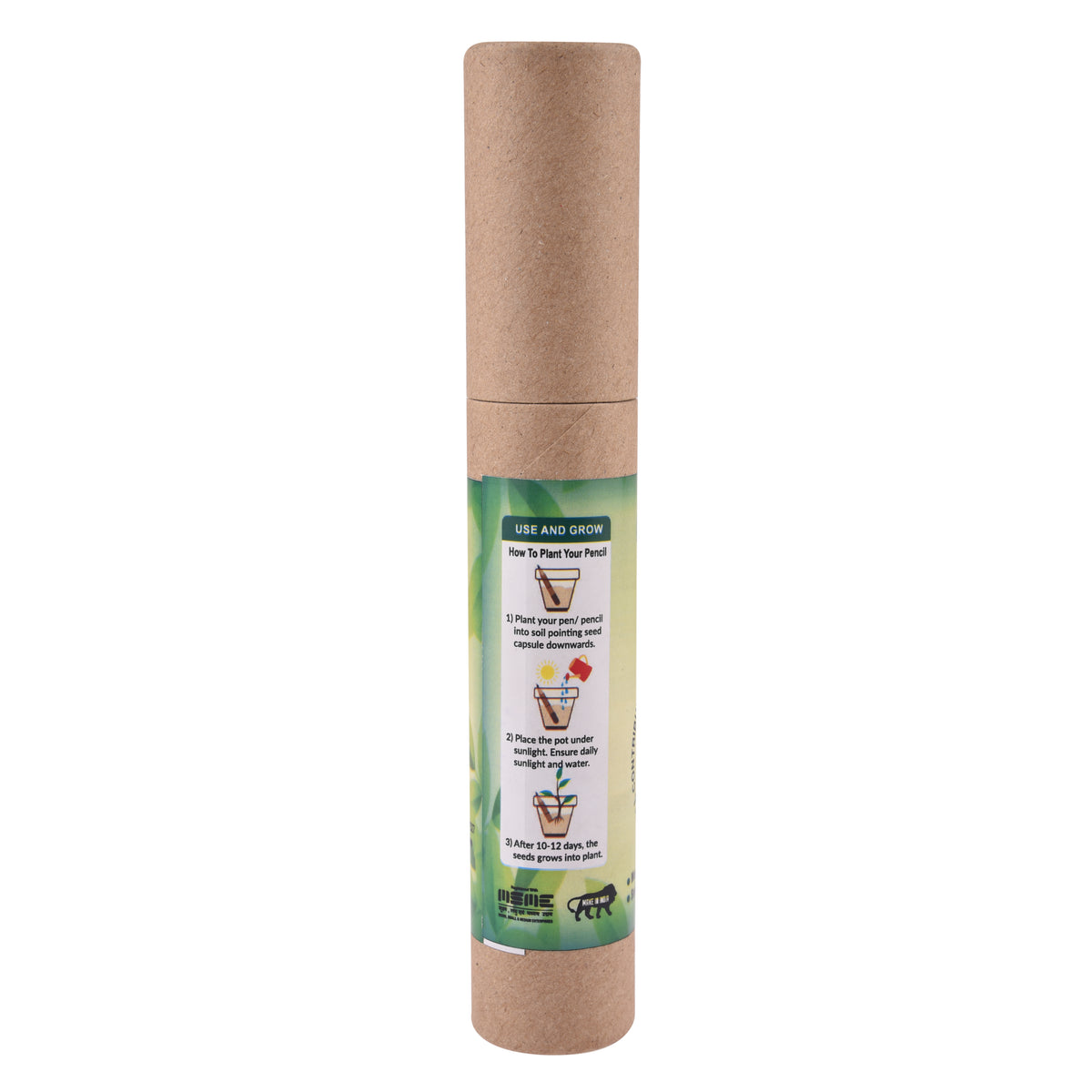 Nesa Plantable Seed Kraft Paper Pens | Ink : Blue | Eco-friendly | Grow Plants From Pens